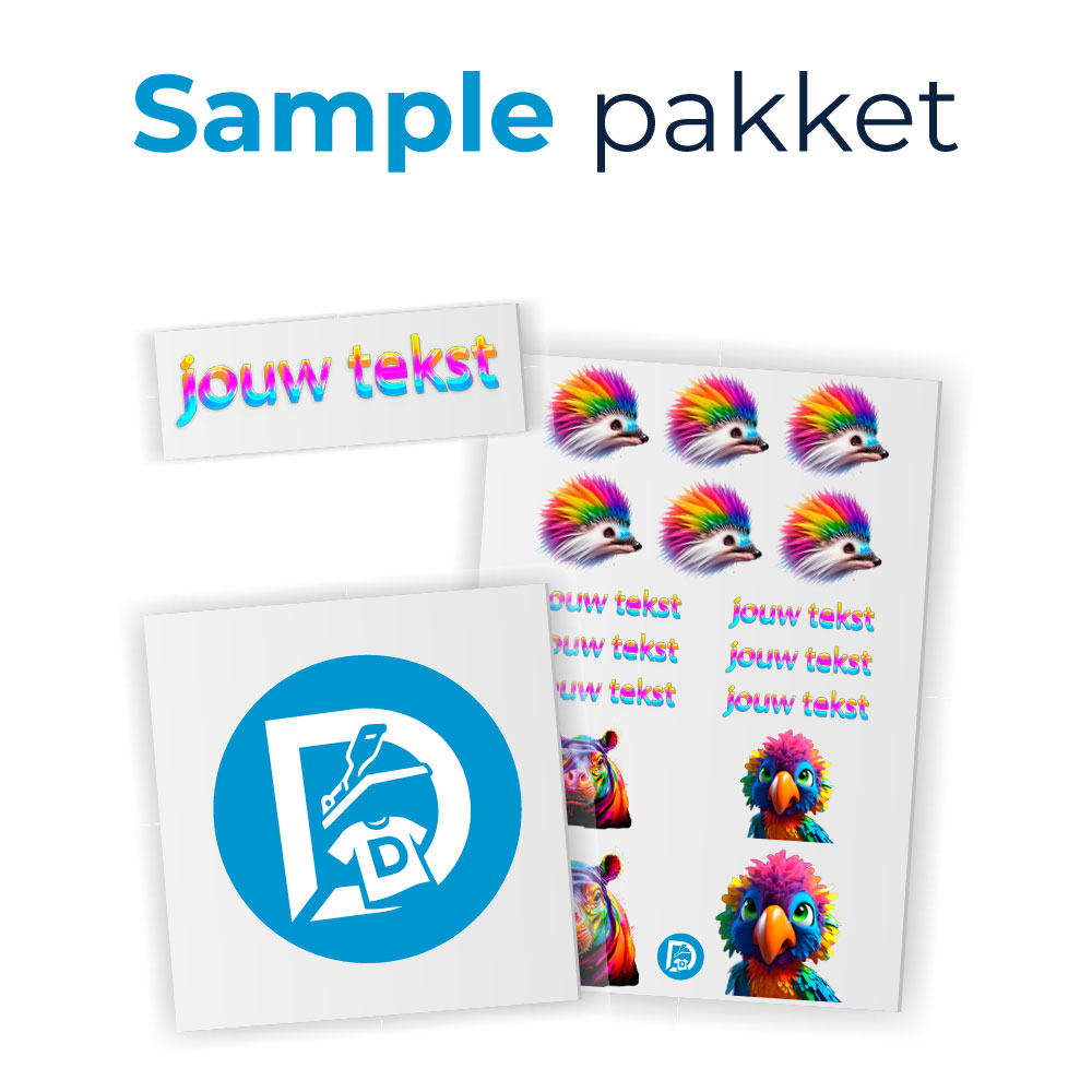 DTF textiel transfers sample pakket